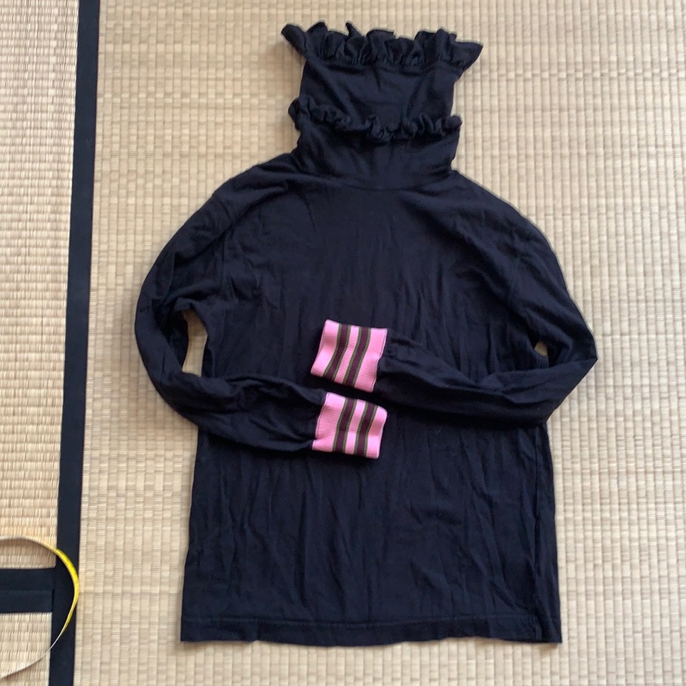 Comme des garçons homme plus ruffled neck top S